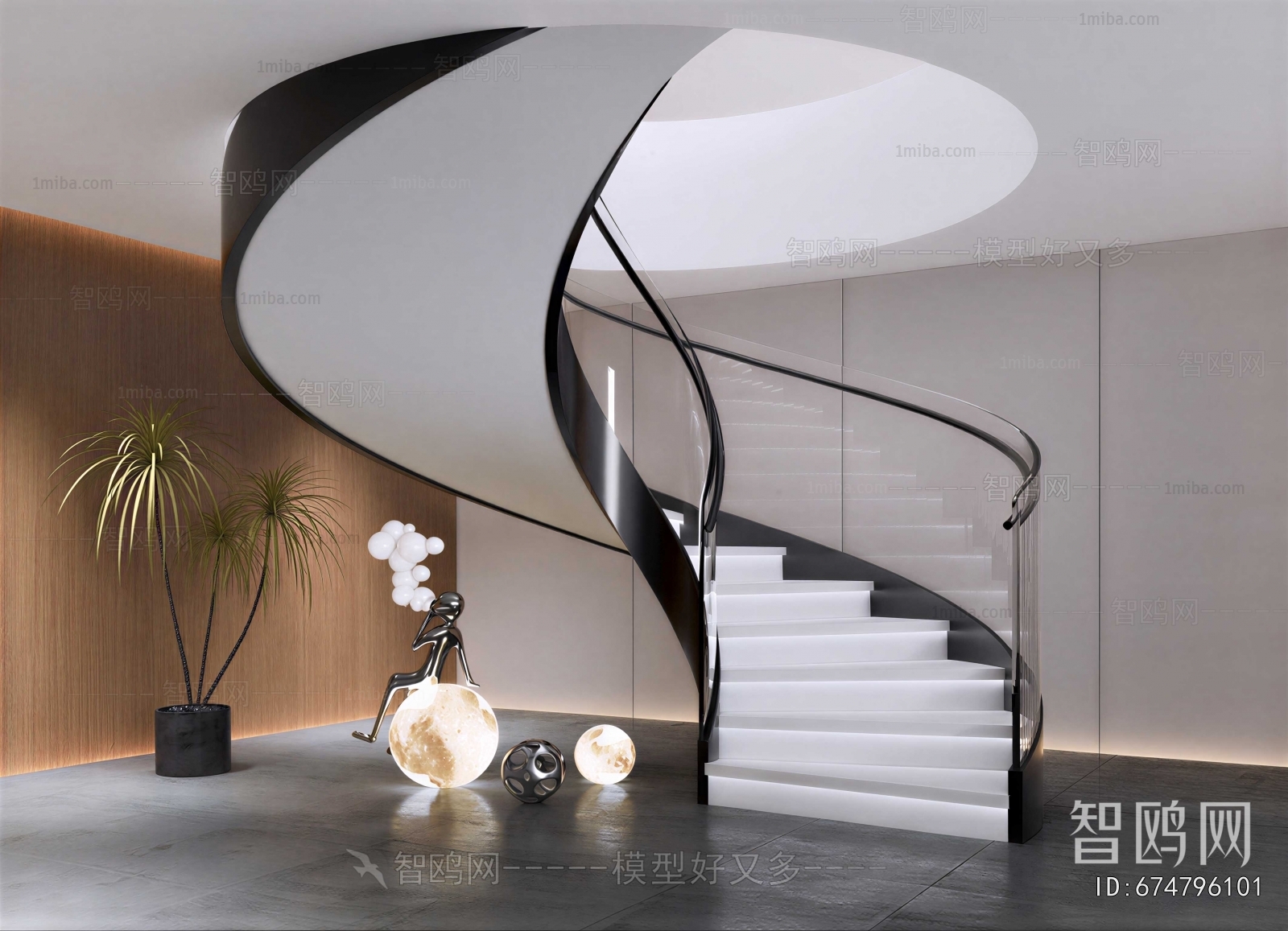 Modern Rotating Staircase
