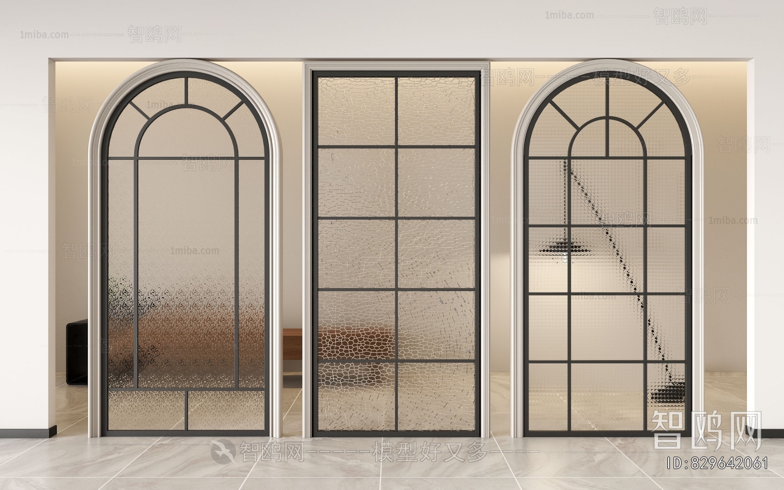 French Style Glass Screen Partition
