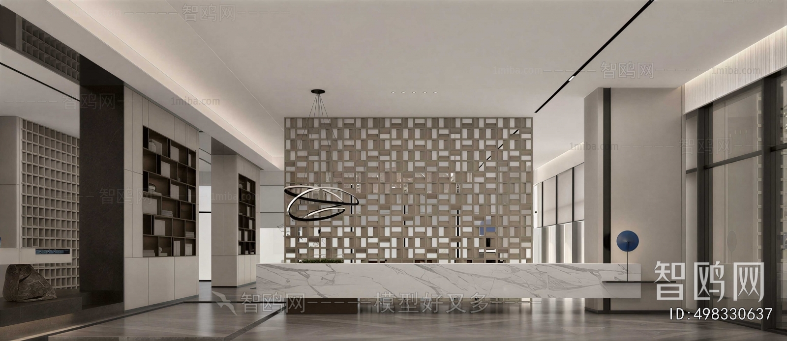 Modern Office Reception Desk