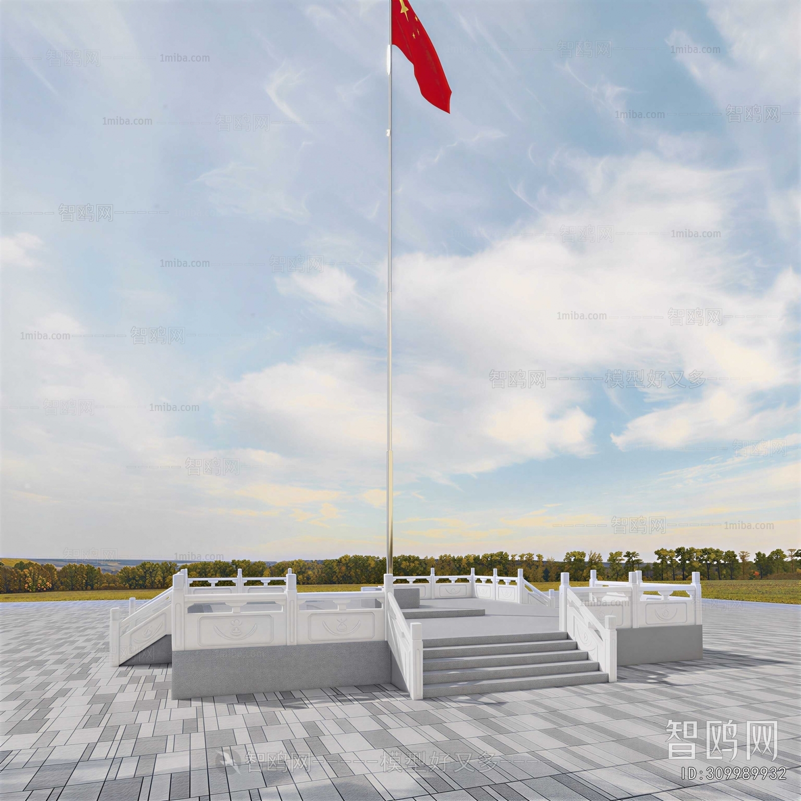 New Chinese Style Park Landscape