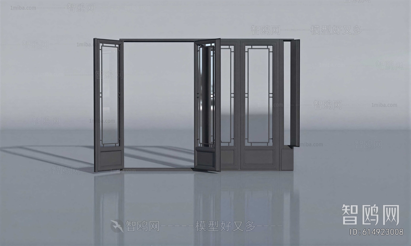 New Chinese Style Sliding Door