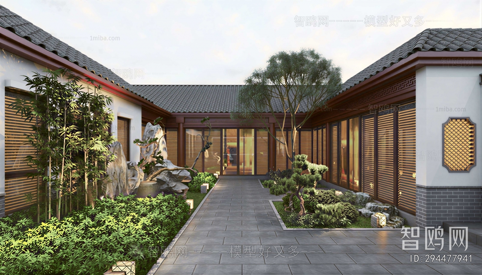 New Chinese Style Courtyard/landscape