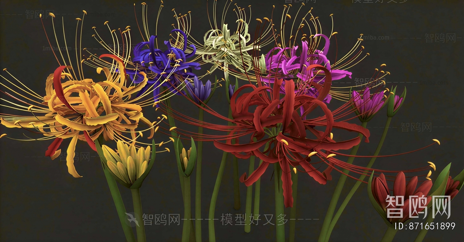 Modern Flowers And Grass