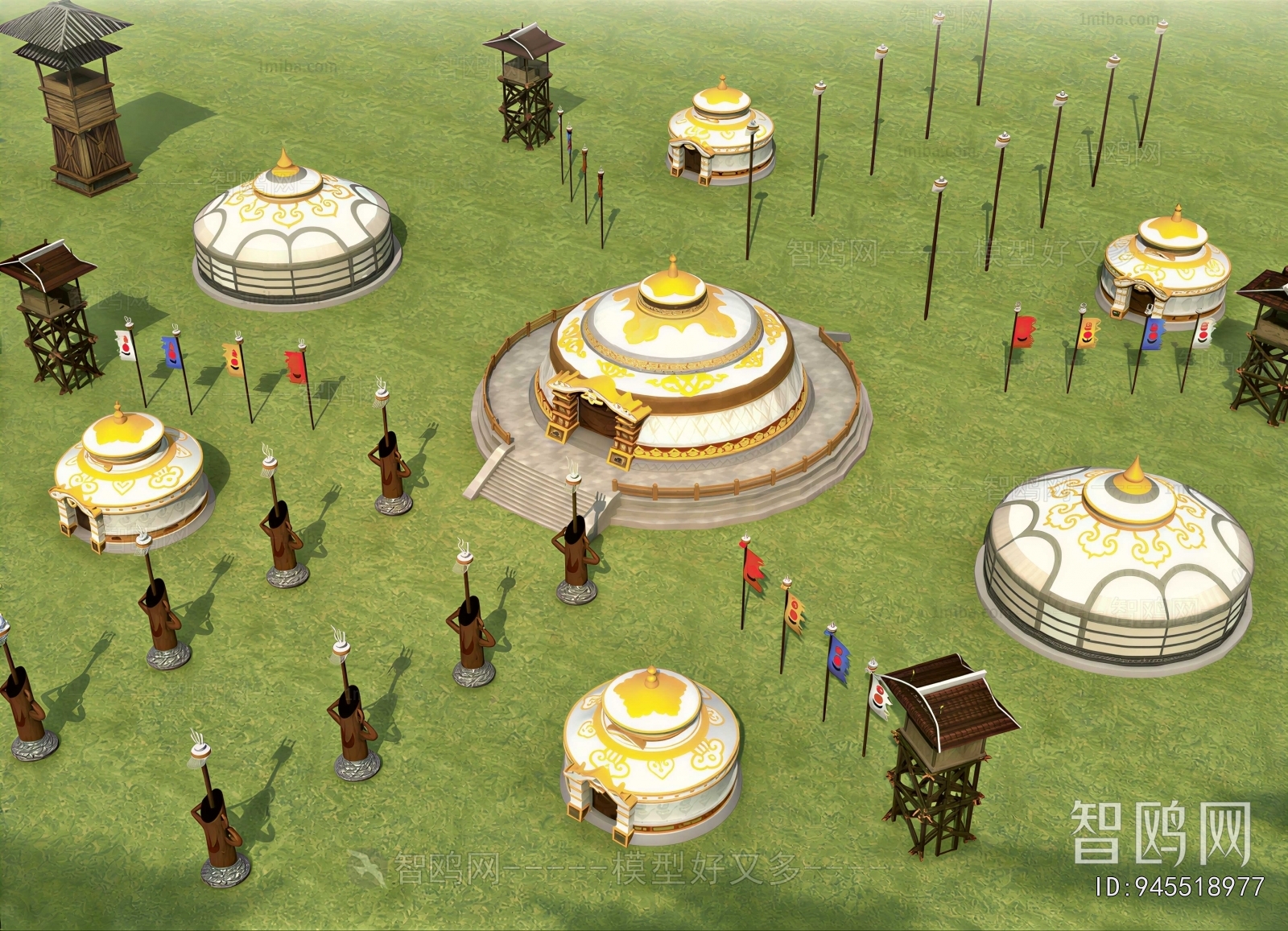 New Chinese Style Building Appearance