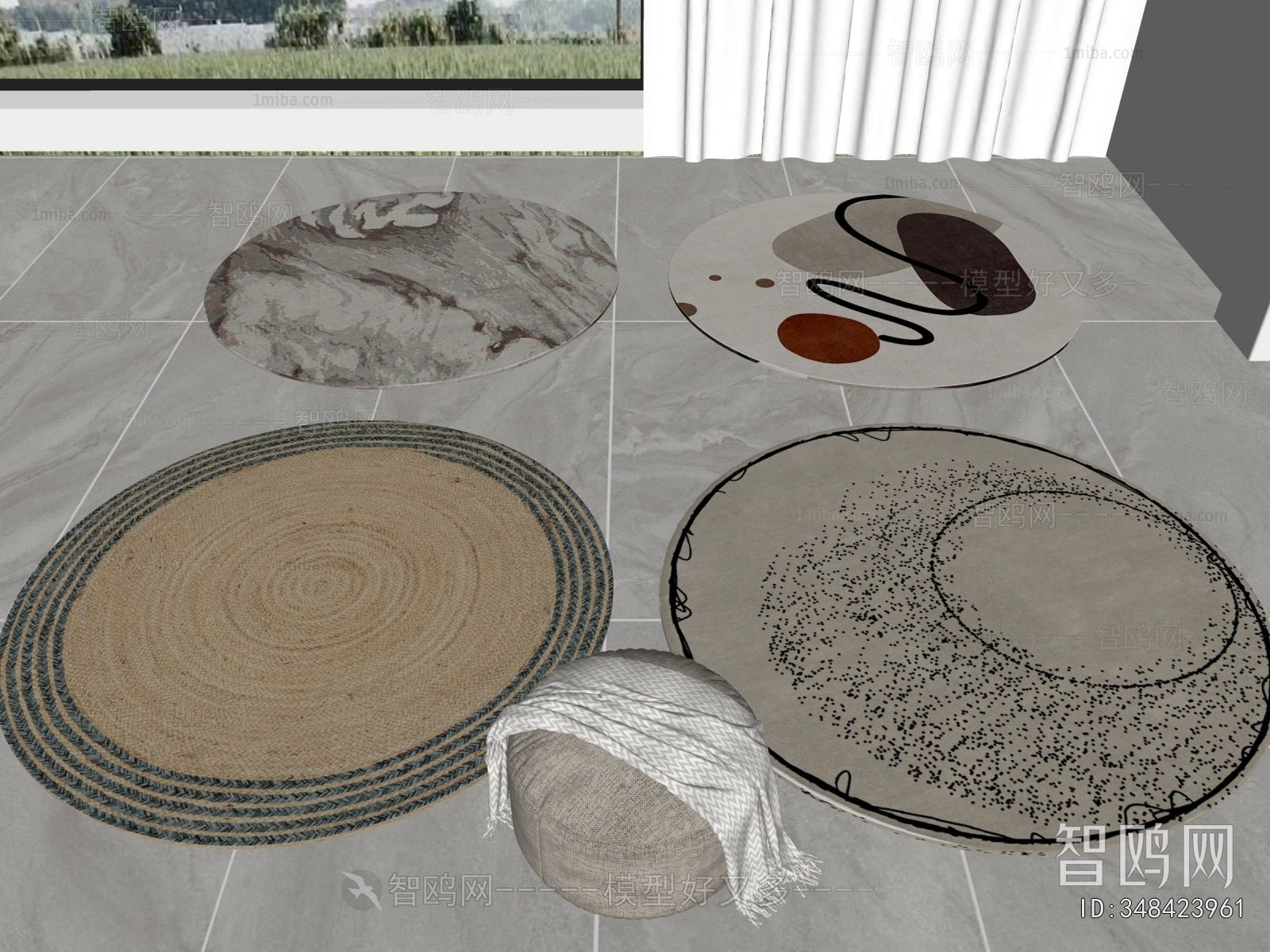 Modern Circular Carpet