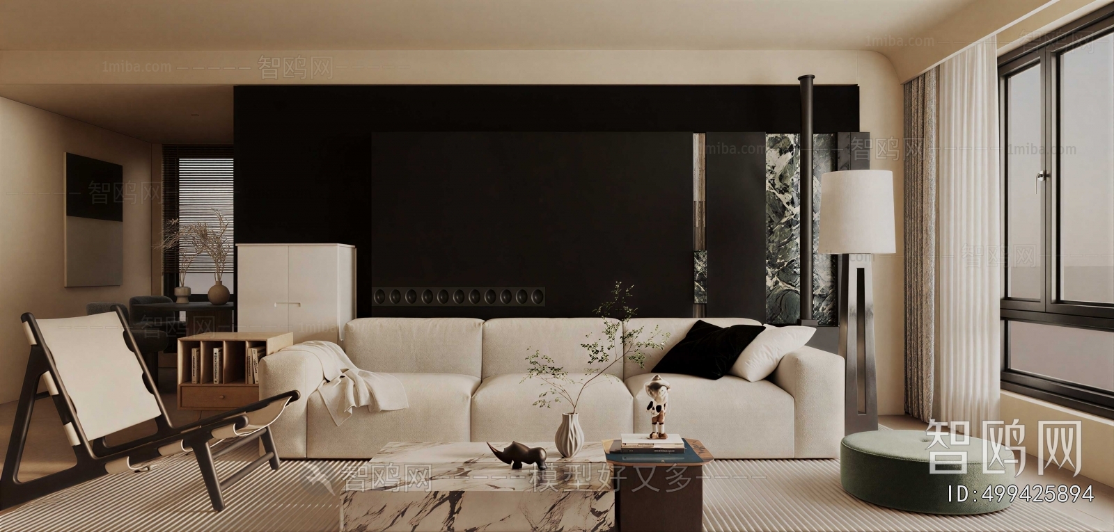 Wabi-sabi Style A Living Room