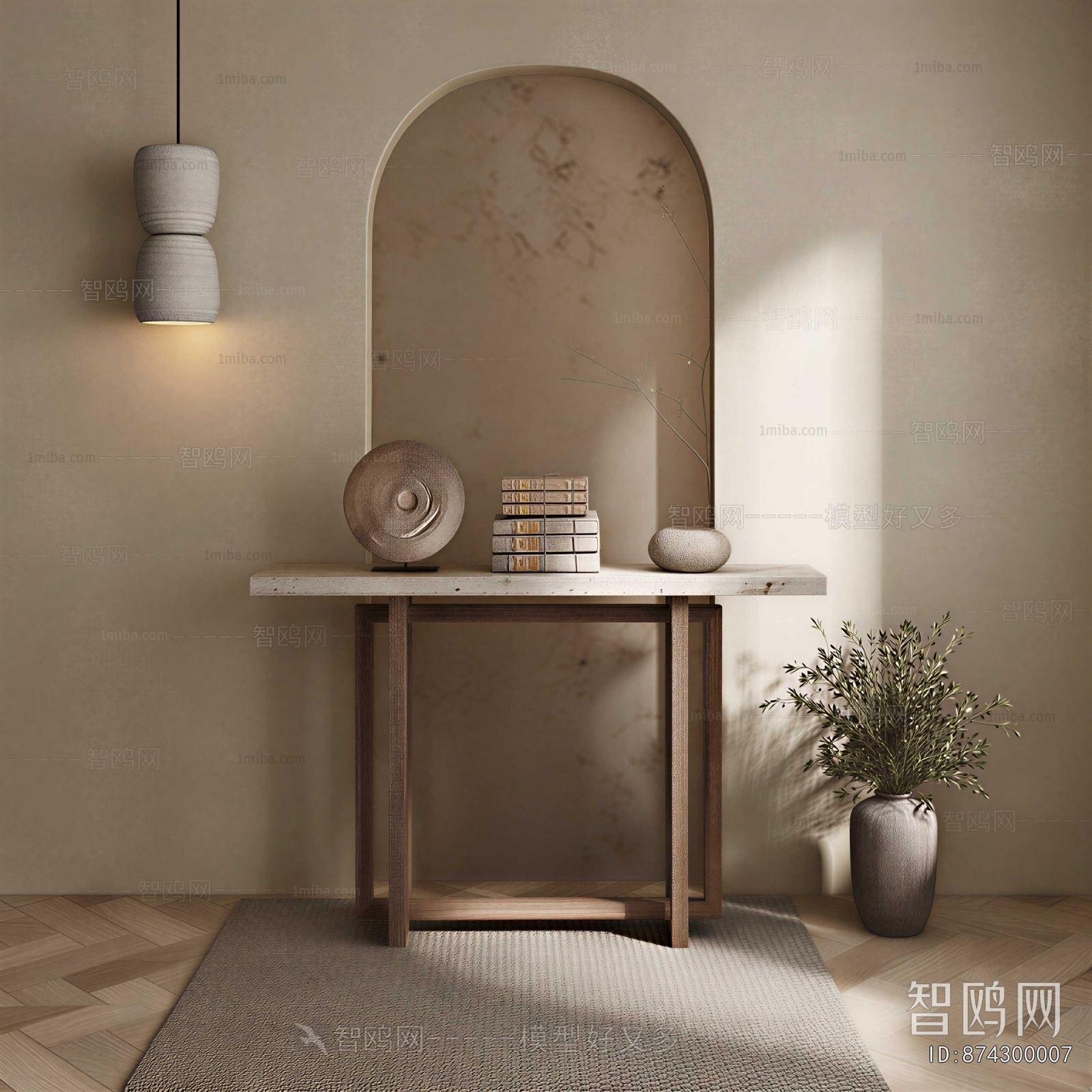 Wabi-sabi Style Console