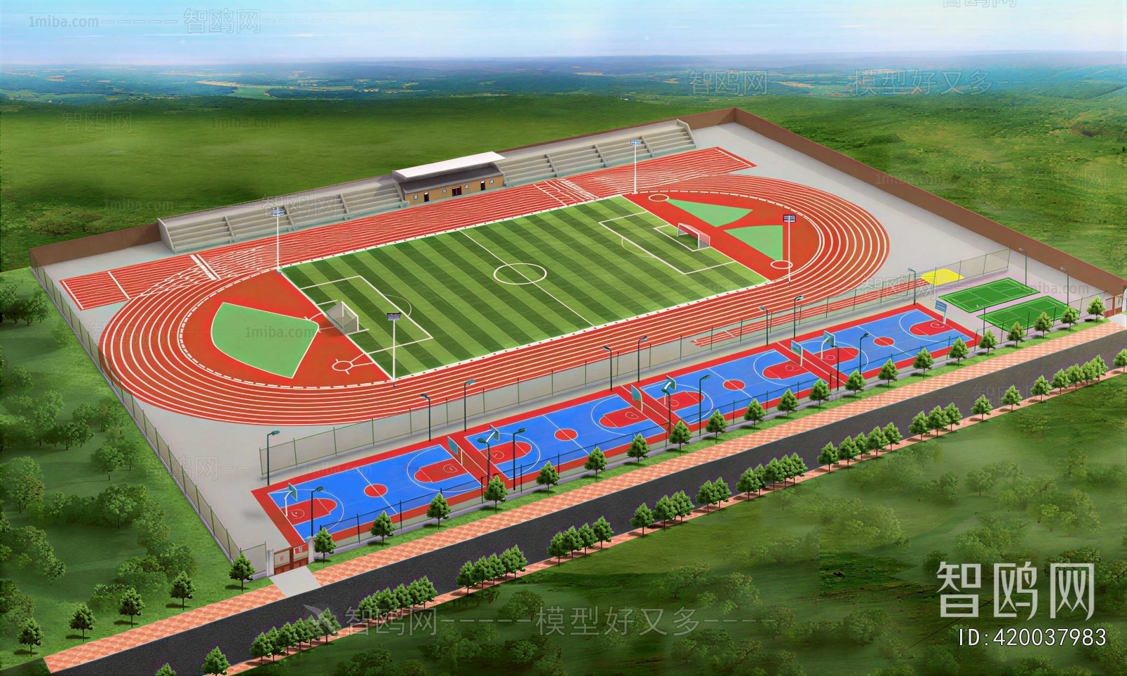 Modern Outdoor Sports Stadium