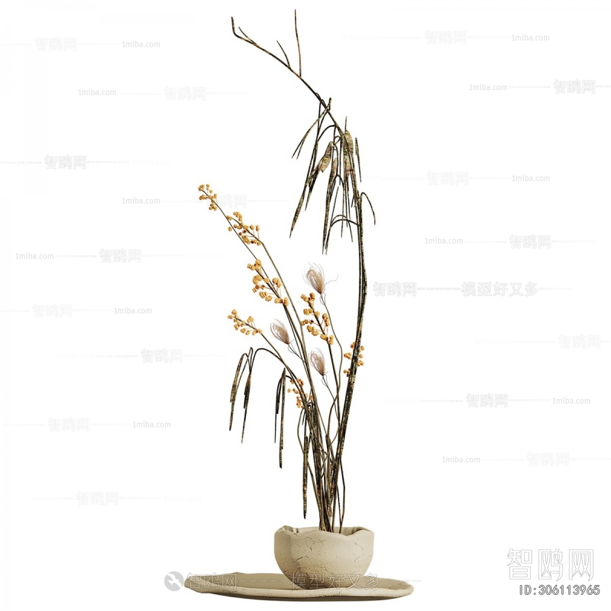 Modern Ground Green Plant Potted Plants
