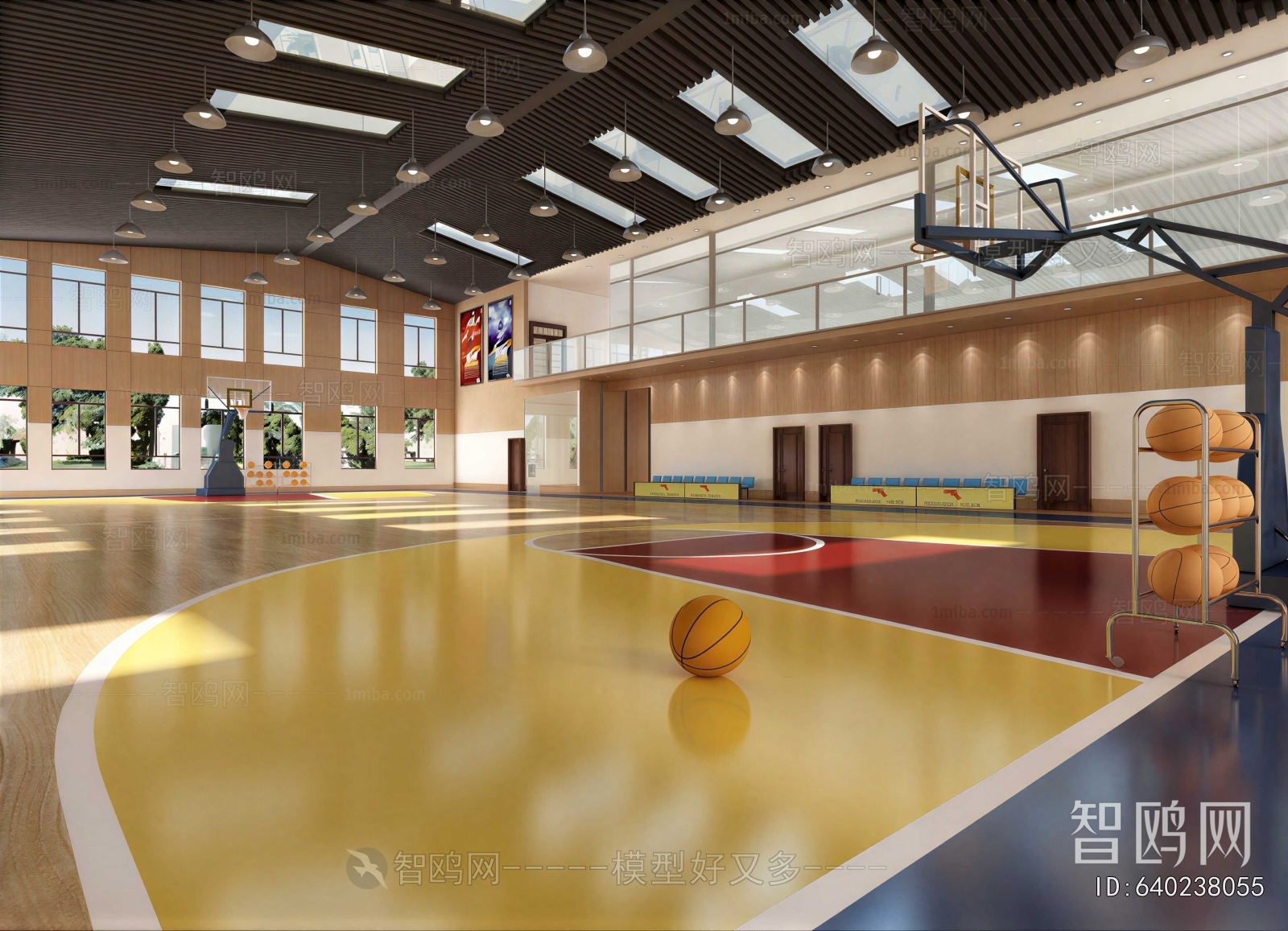 Modern Basketball Arena