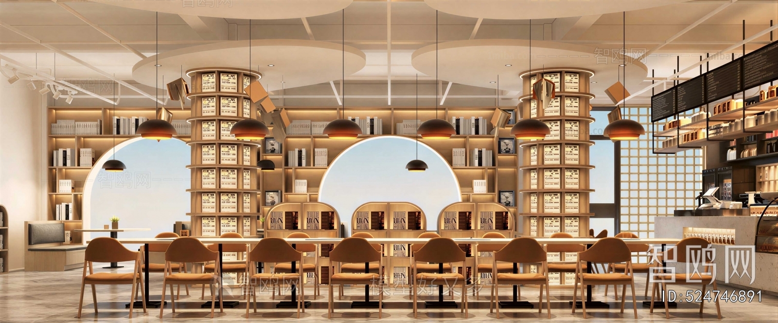 Modern Bookstore Book Bar