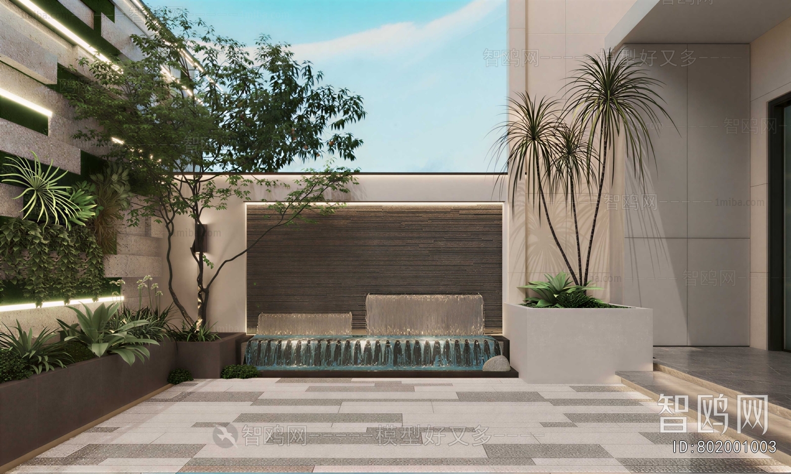 Modern Courtyard/landscape