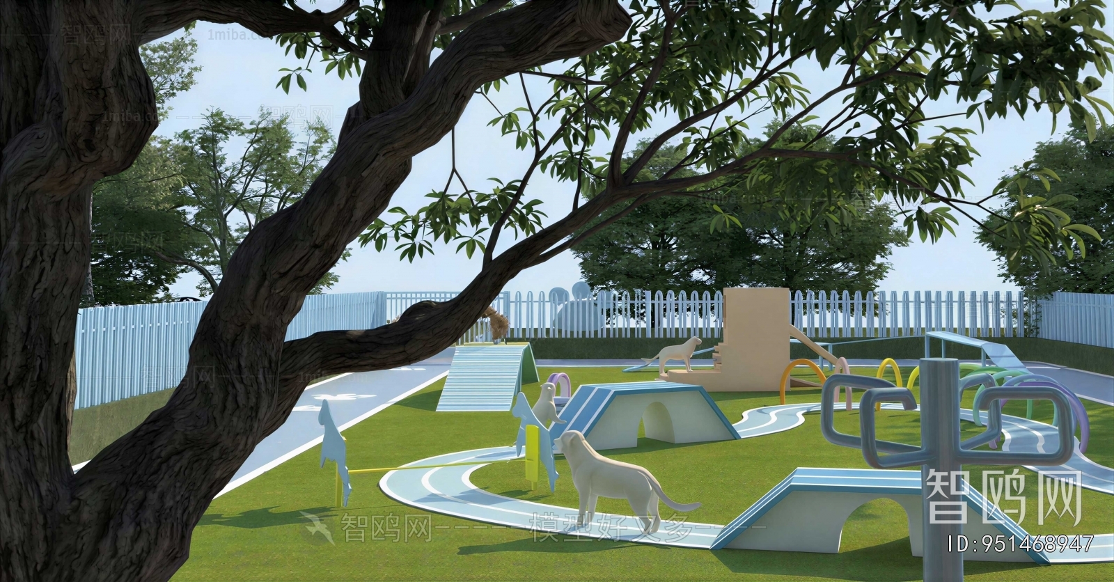 Modern Park Landscape