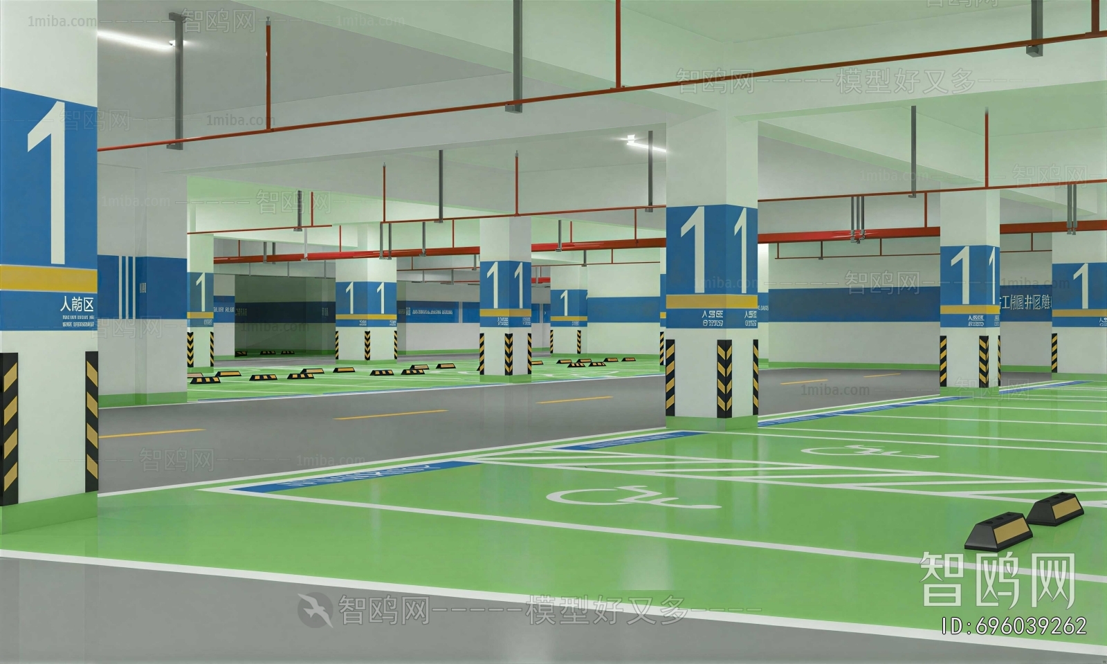 Modern Underground Parking Lot