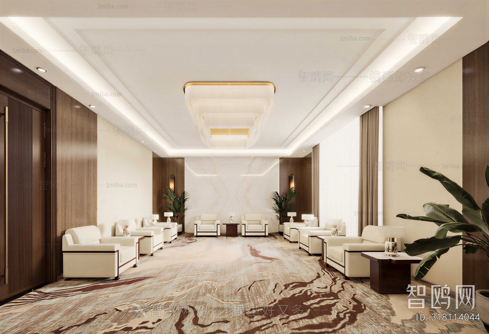 New Chinese Style Reception Room