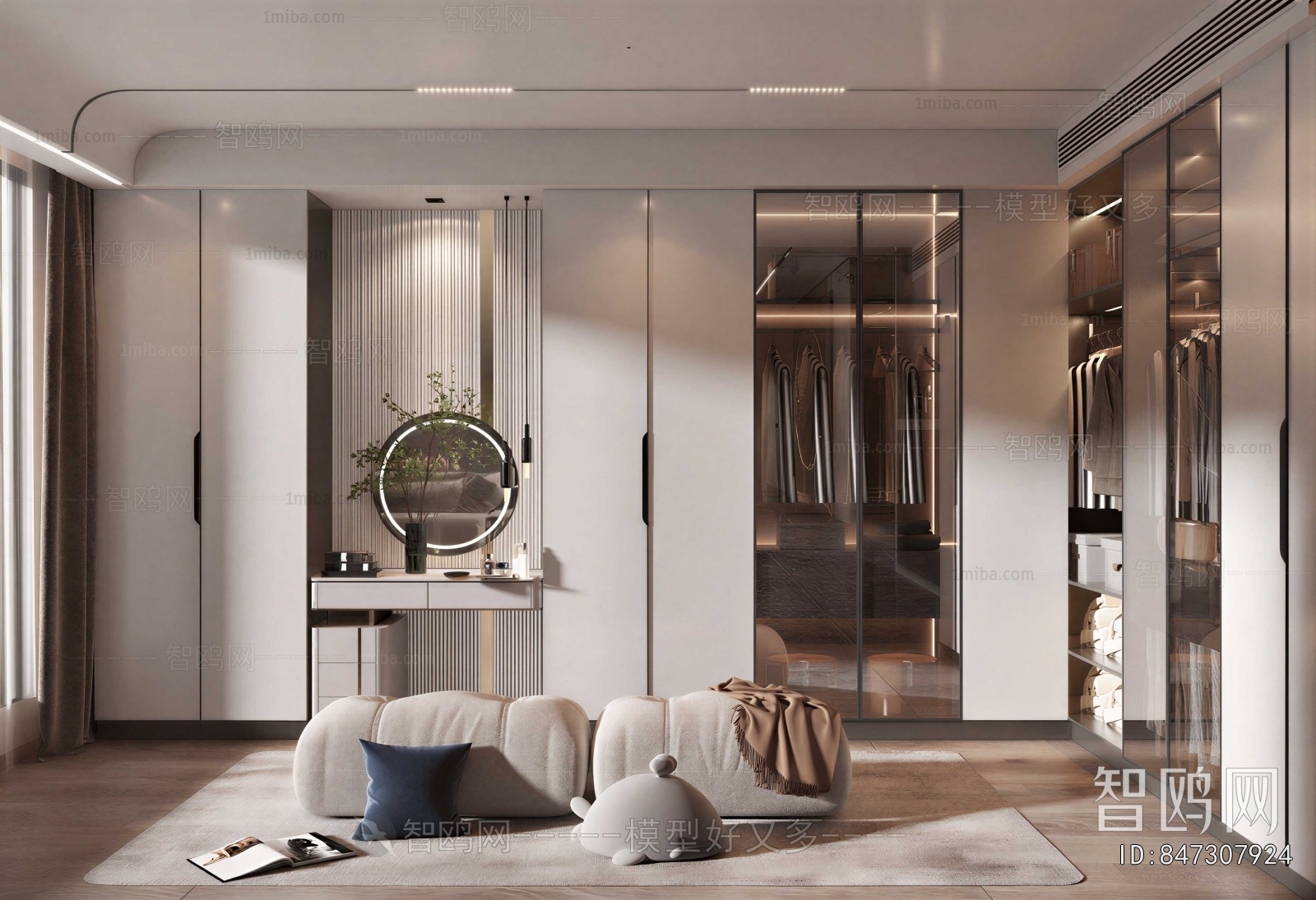 Modern Clothes Storage Area