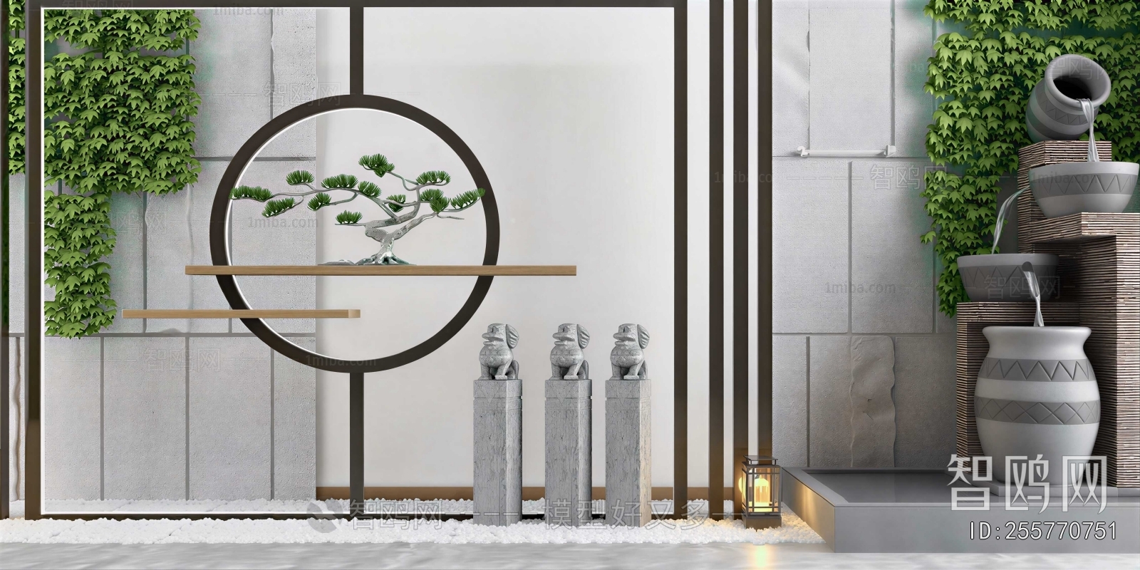 New Chinese Style Courtyard/landscape