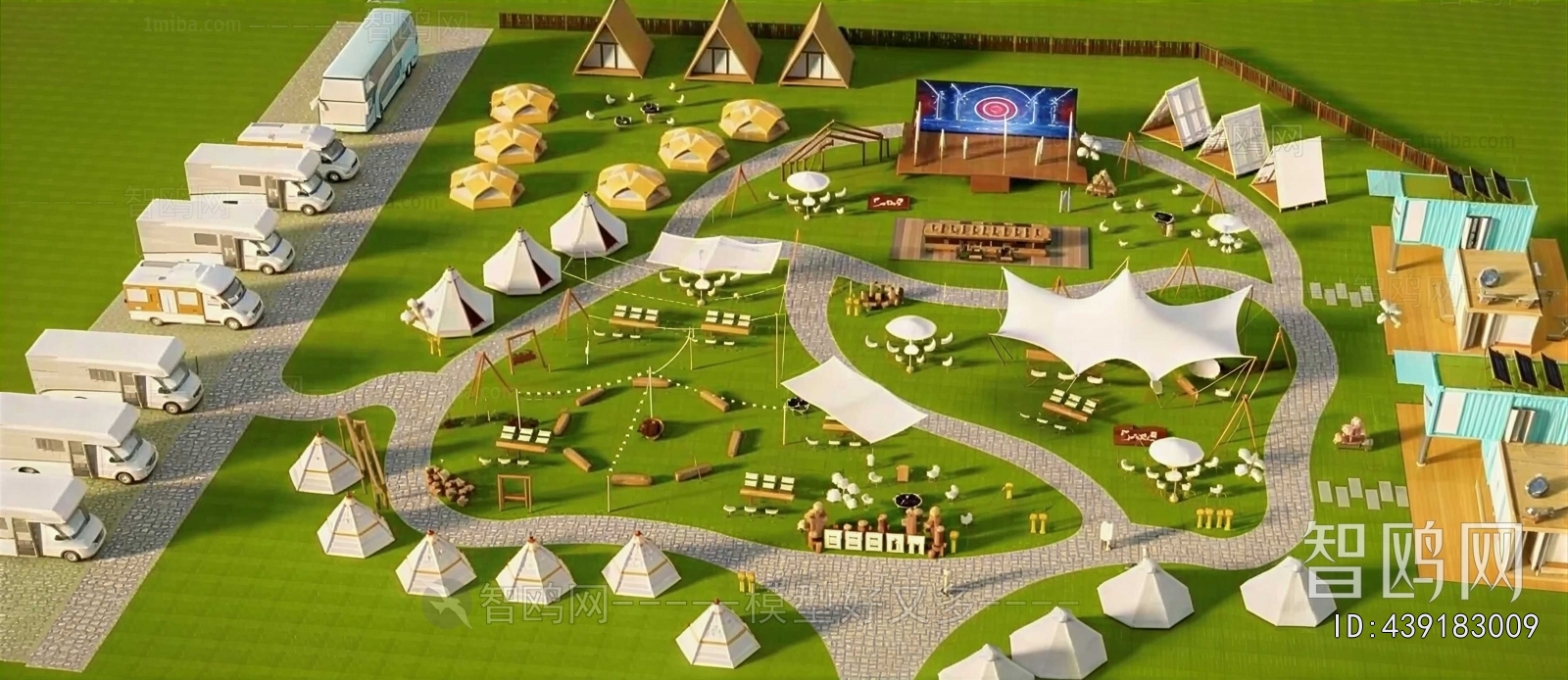 Modern Park Landscape