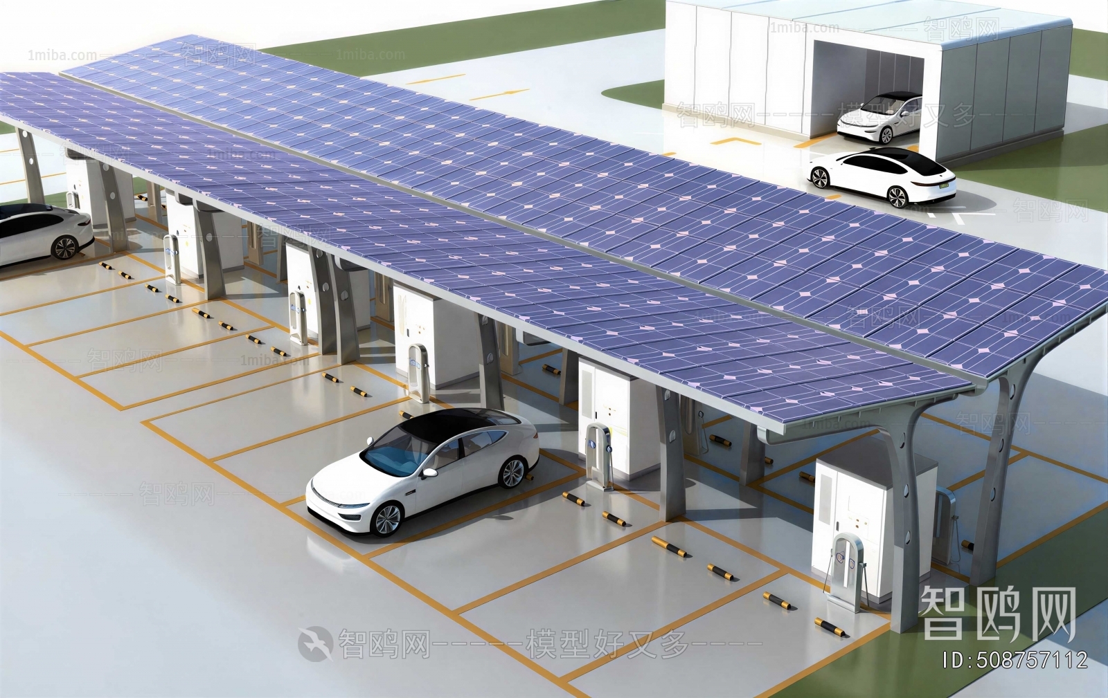 Modern Outdoor Parking Lot