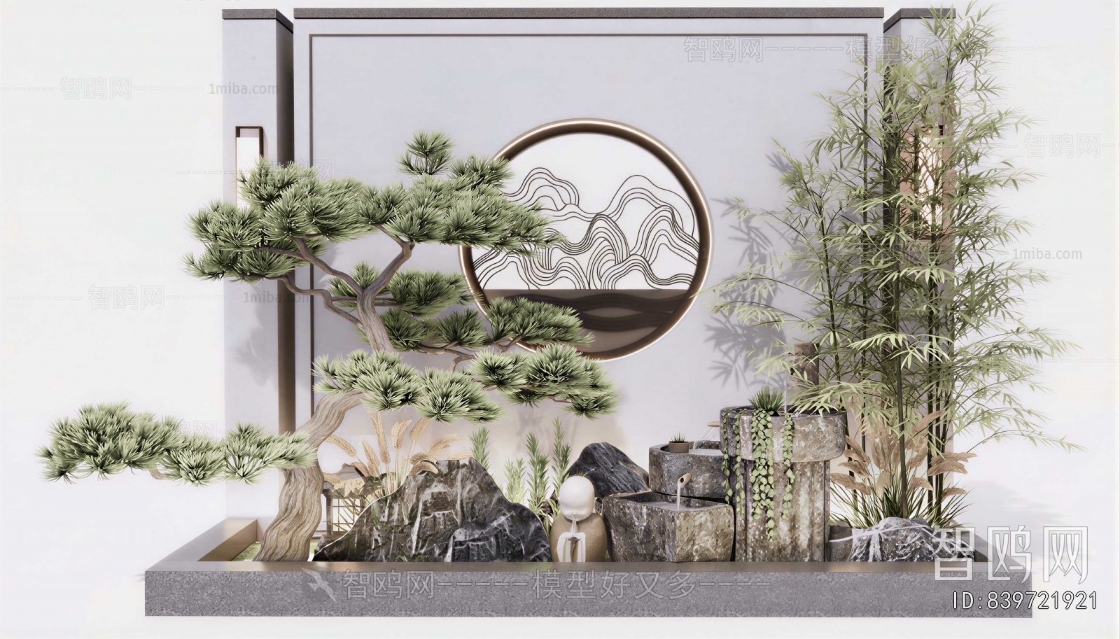 New Chinese Style Courtyard/landscape