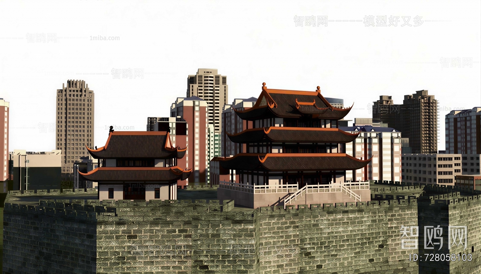 Chinese Style Ancient Architectural Buildings