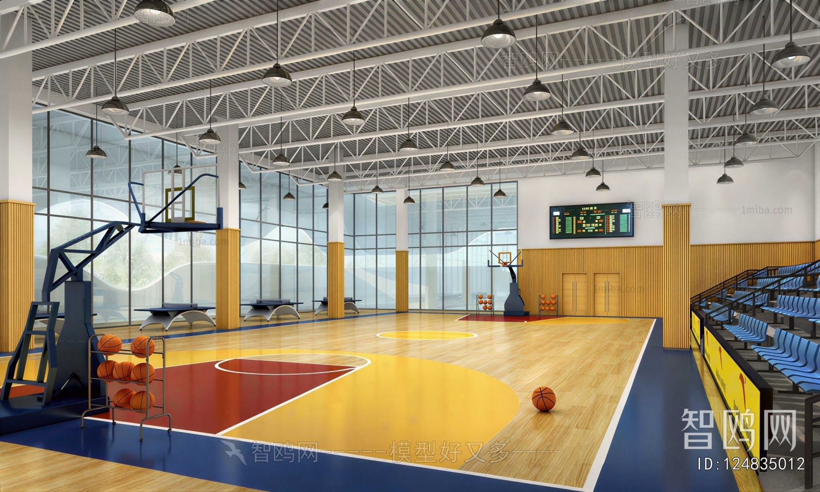 Modern Basketball Arena