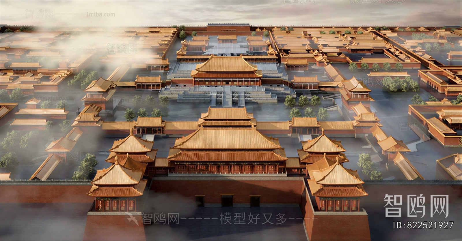 New Chinese Style Ancient Architectural Buildings