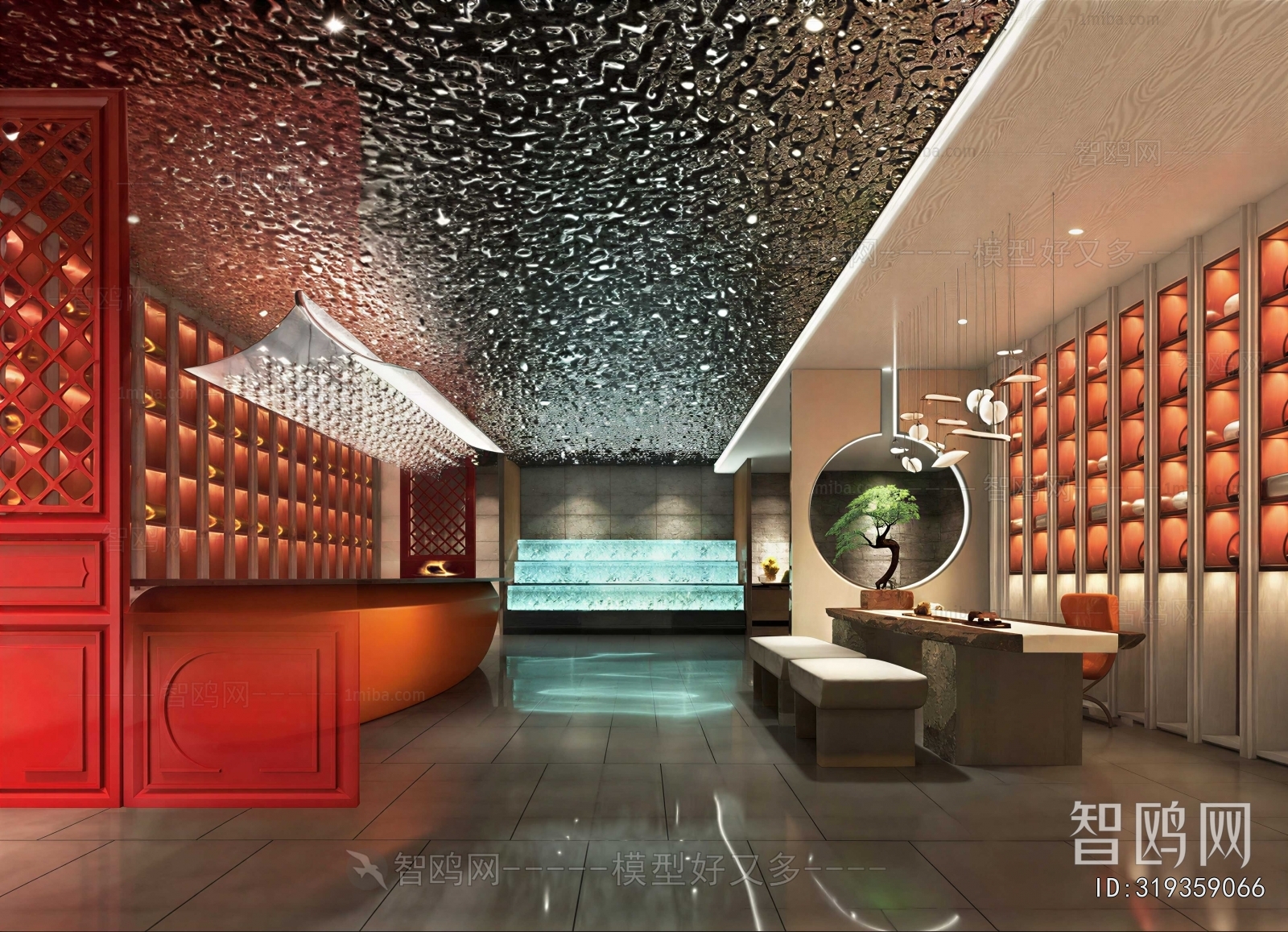New Chinese Style Lobby Hall
