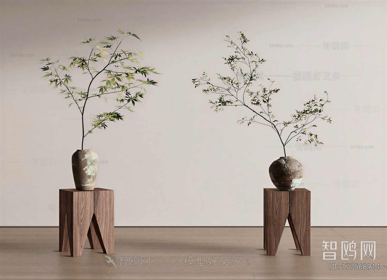 Wabi-sabi Style Dried Branch