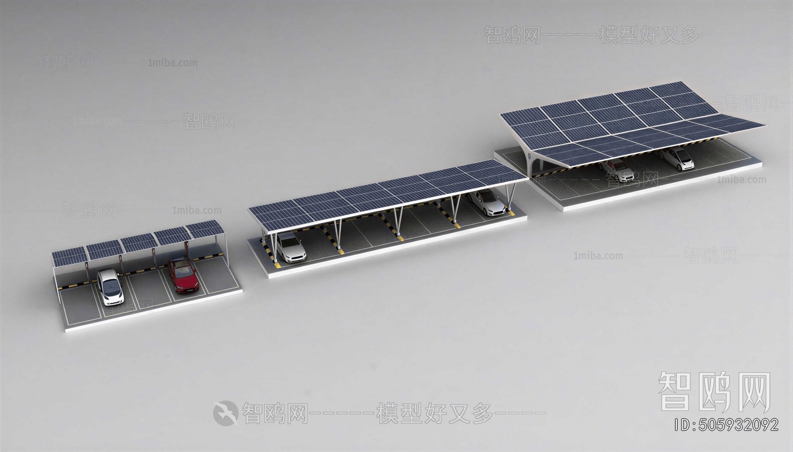 Modern Outdoor Parking Lot