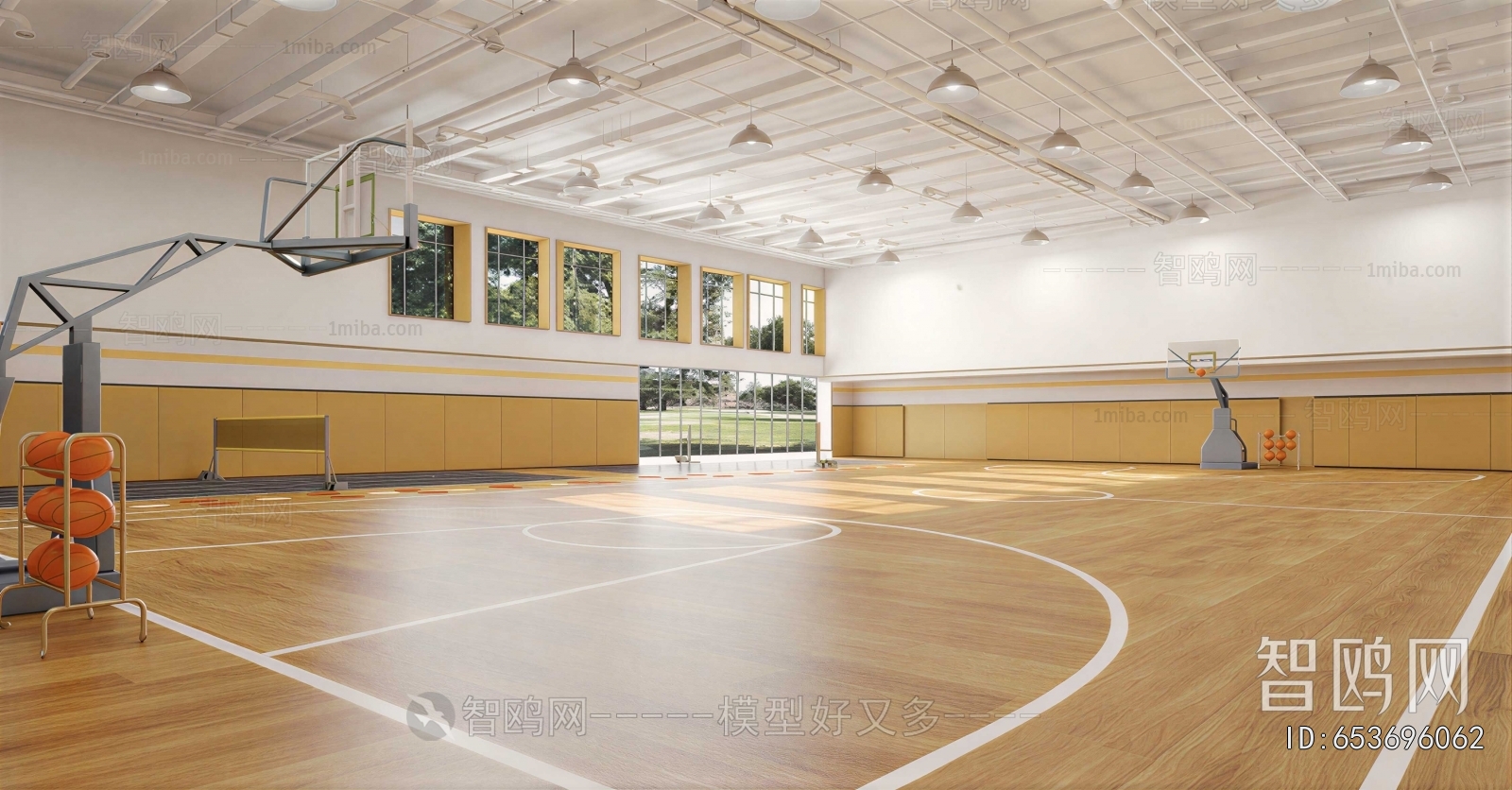 Modern Basketball Arena