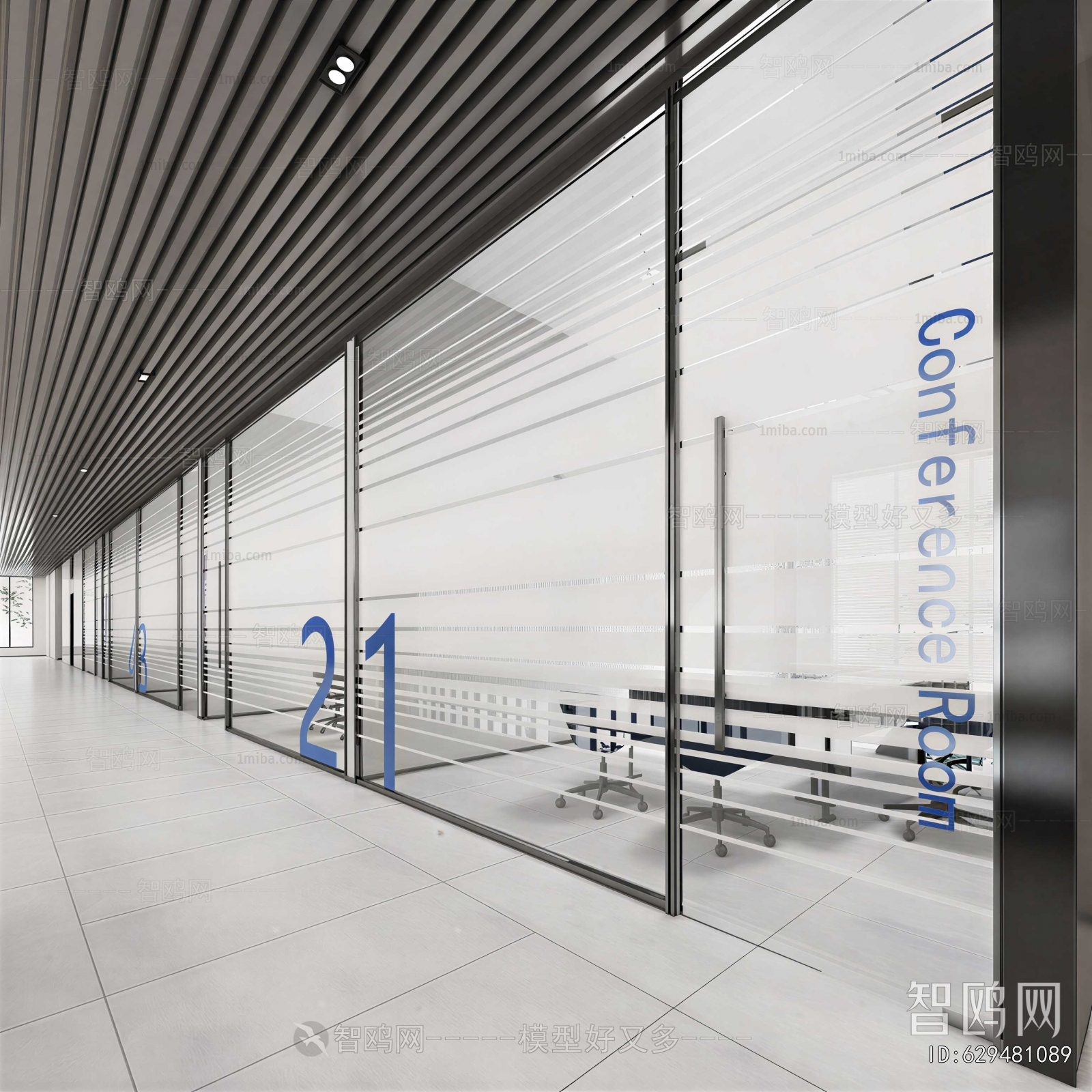Modern Office Aisle