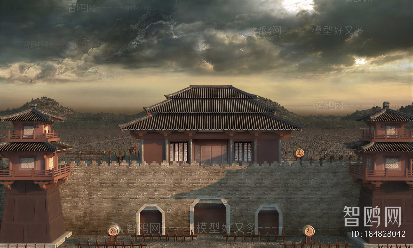 Chinese Style Ancient Architectural Buildings