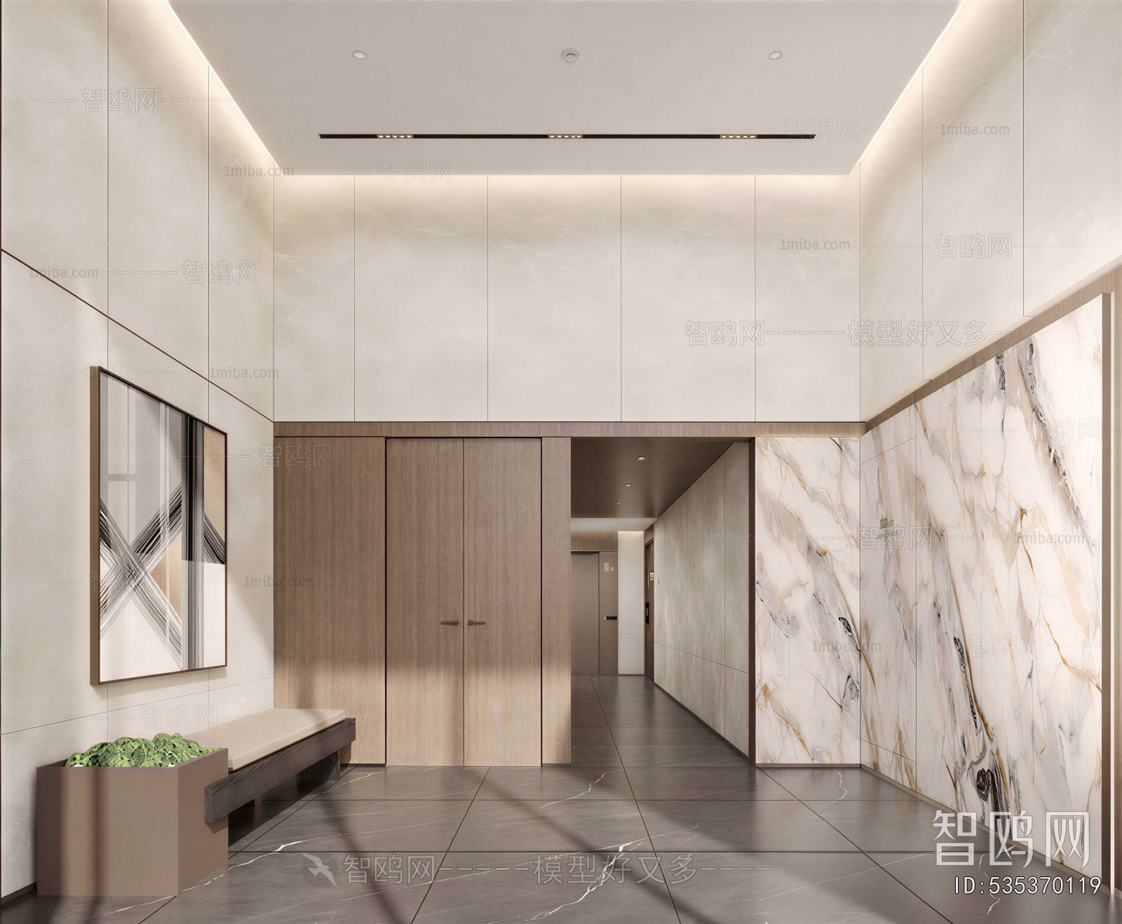Modern Office Reception Desk