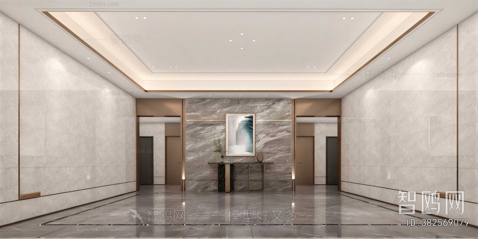 Modern Office Elevator Hall