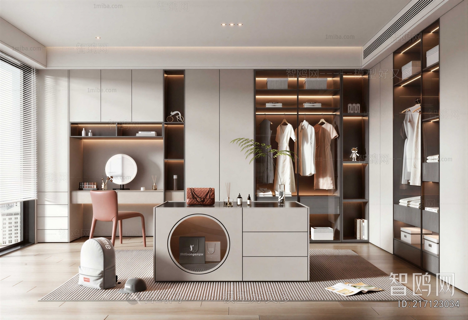 Modern Clothes Storage Area