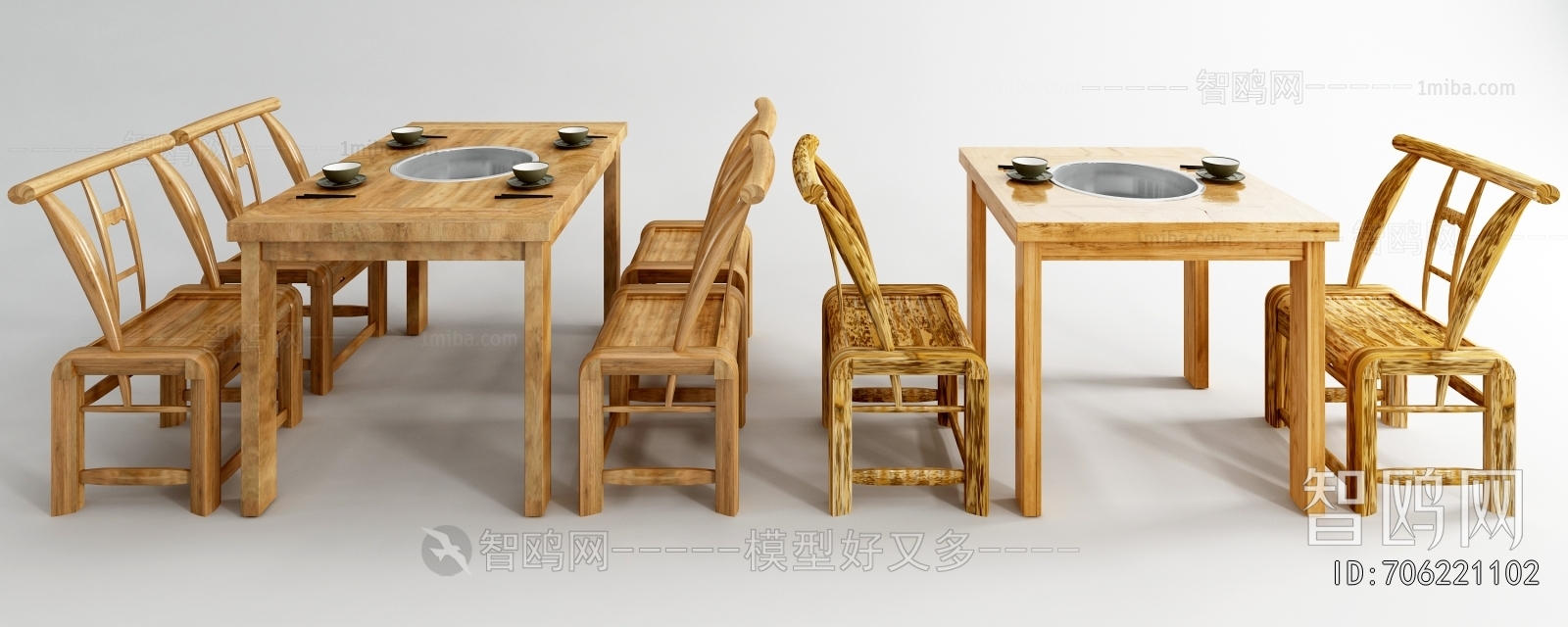 New Chinese Style Dining Table And Chairs