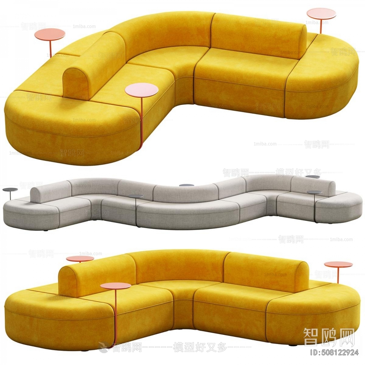 Modern Curved Sofa