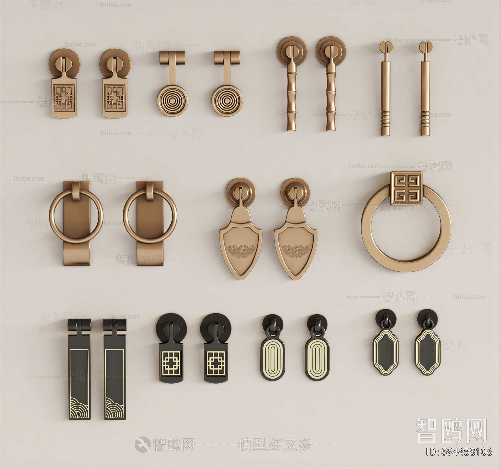 New Chinese Style Door Handle