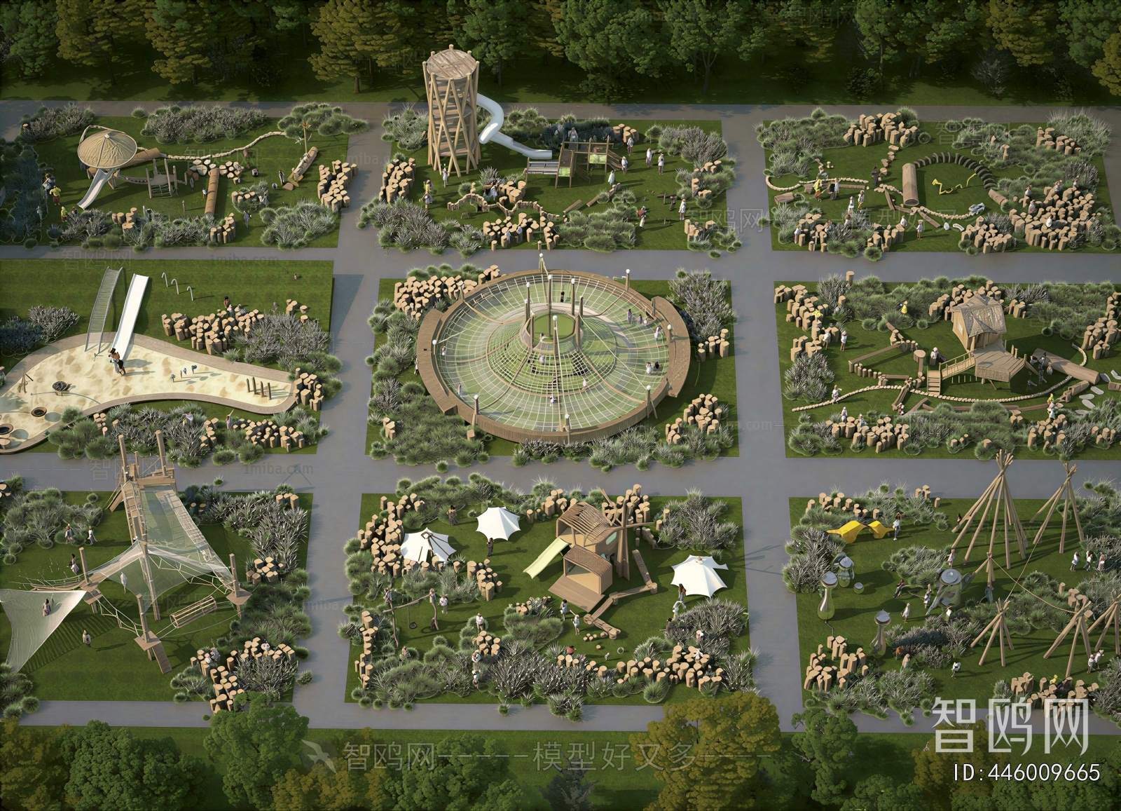 Modern Park Landscape