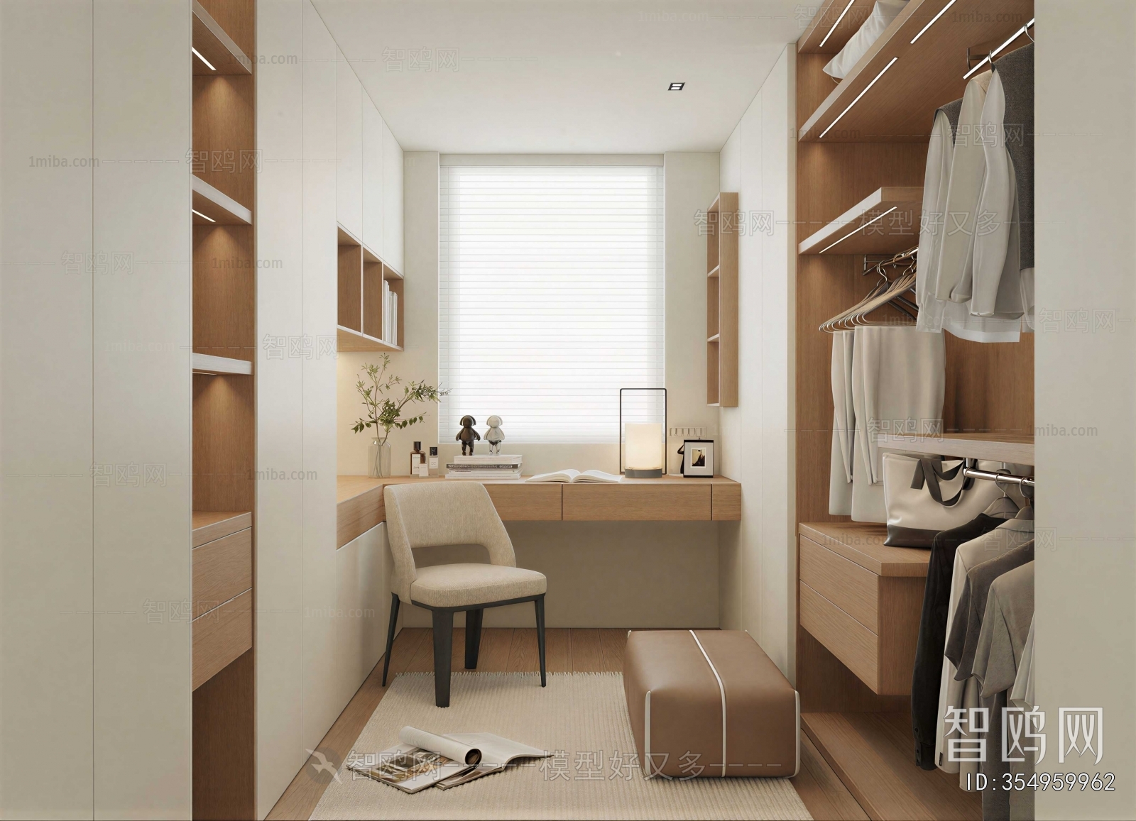 Modern Clothes Storage Area
