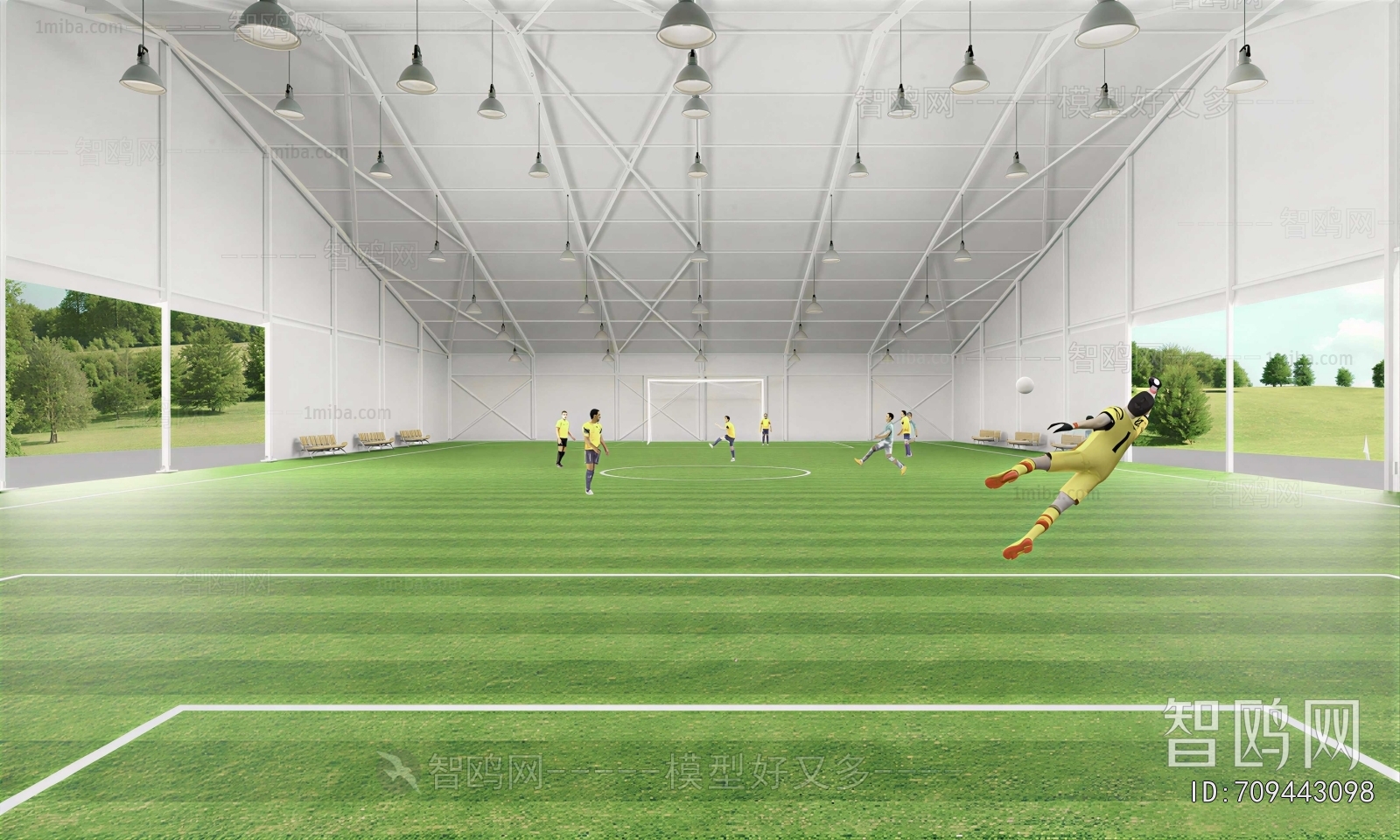 Modern Indoor Stadium