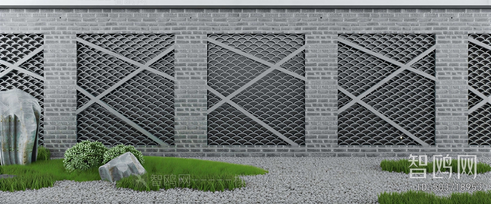 New Chinese Style Landscape Wall