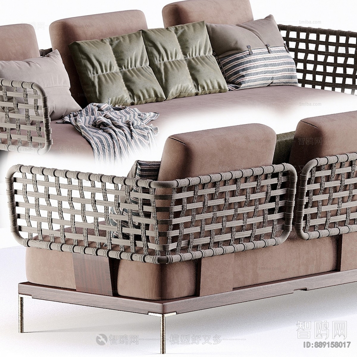 Modern Three-seat Sofa