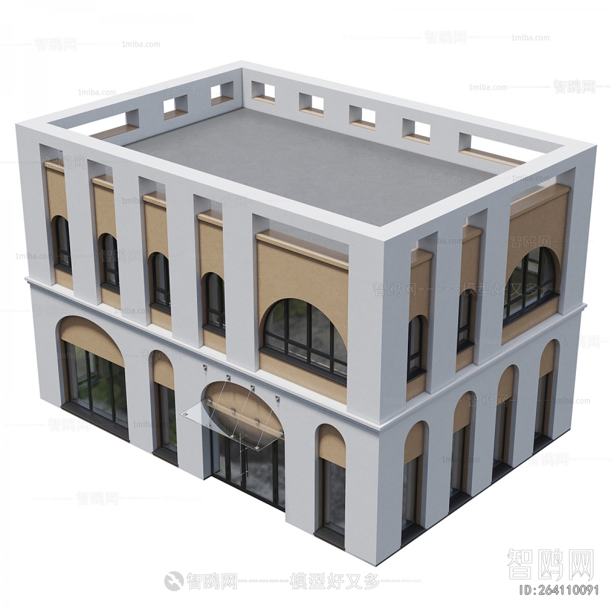 European Style Appearance Of Commercial Building