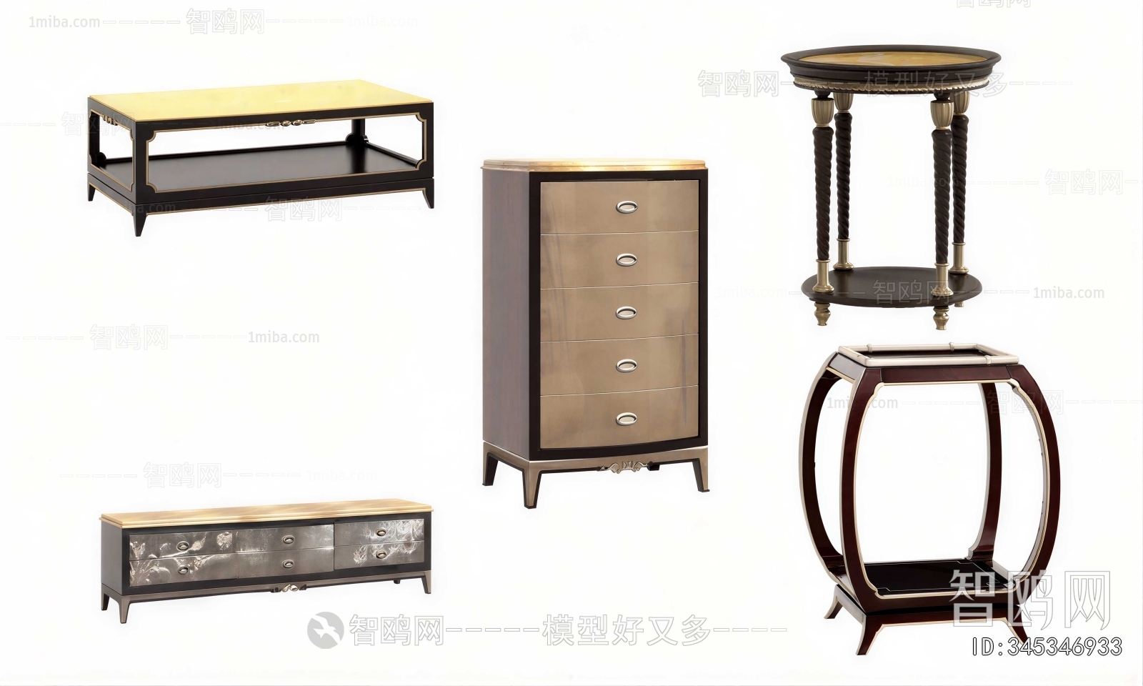 New Classical Style TV Cabinet
