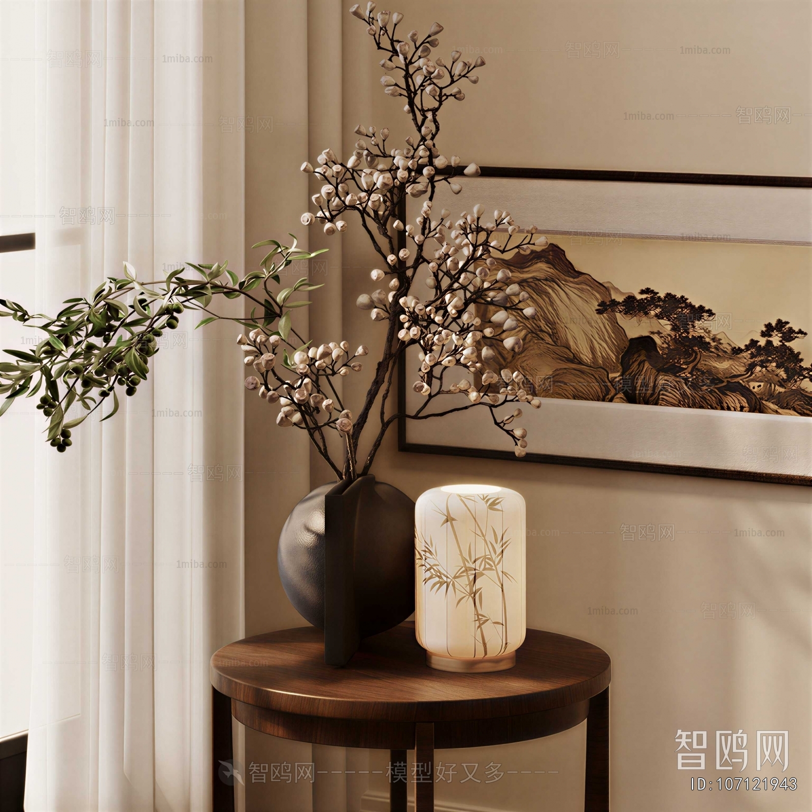 New Chinese Style Flower Arrangement