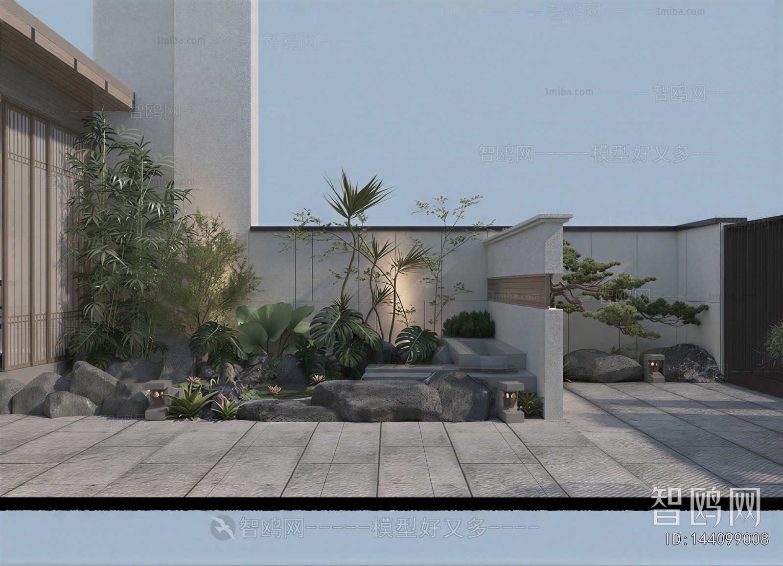 New Chinese Style Courtyard/landscape