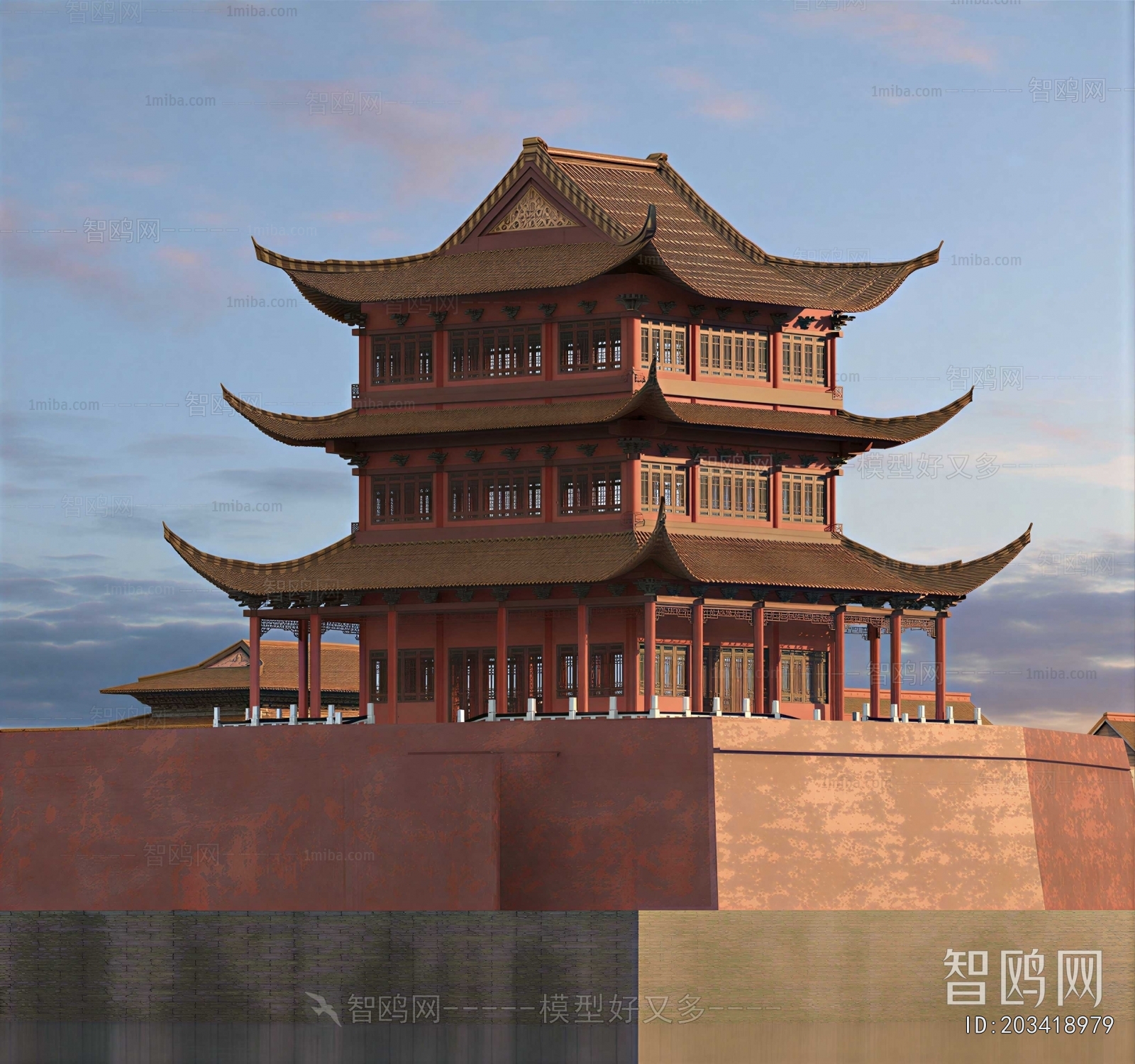 Chinese Style Ancient Architectural Buildings