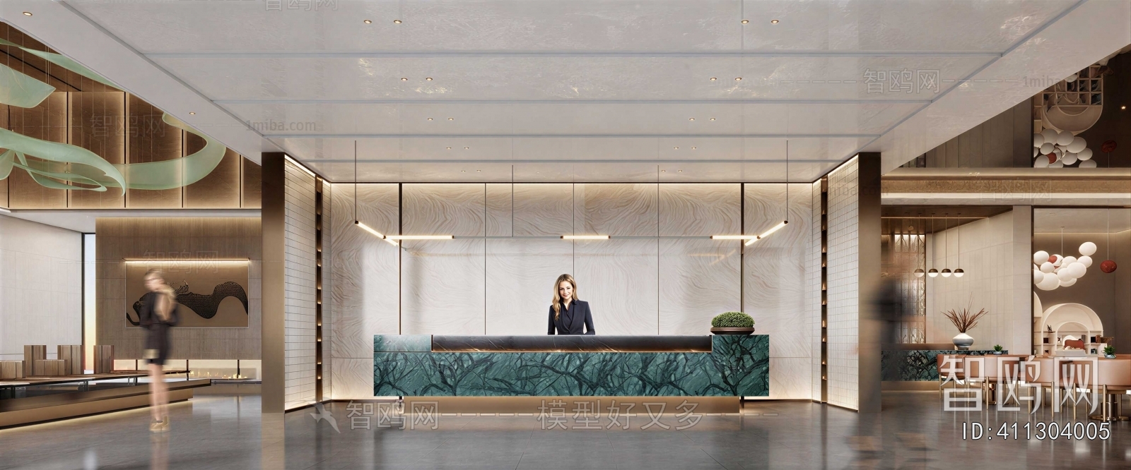 Modern Office Reception Desk